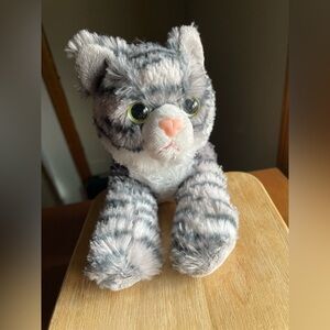 Aurora Gray Striped Soft and Floppy Kitten Cat Plush 8"